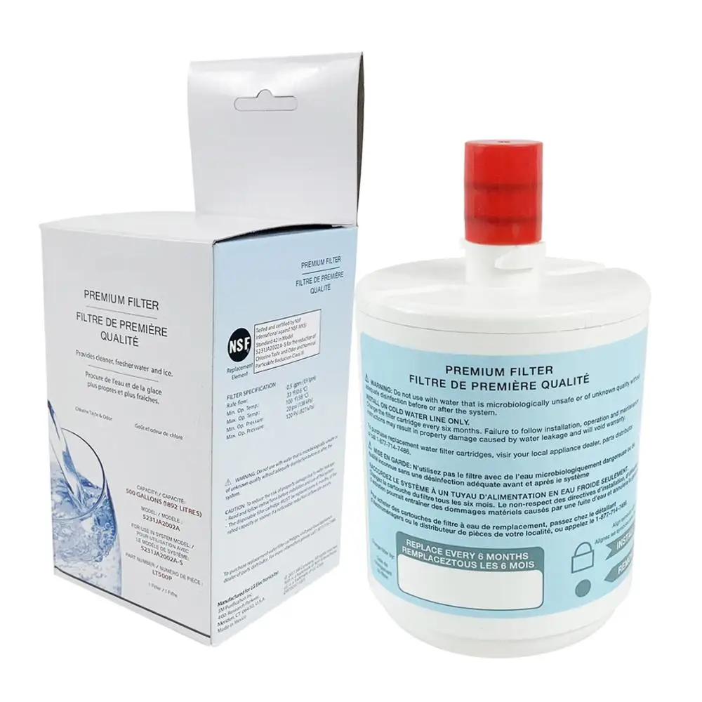 

LT500P Refrigerator Activated Carbon Water Filter Cartridge Replacement for LG LT500P, 5231JA2002A, ADQ72910901, Kenmore 9890