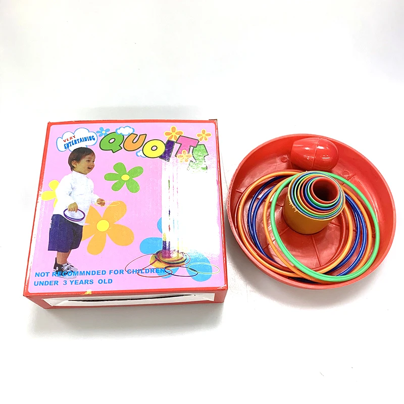 

Kids Outdoor Toys Garden Games Fun Throwing Rings Set Parent-child Interactive Family Party Educational Toy For Children
