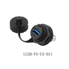 Водонепроницаемая панель LSHITECH с гнездовой разъемом, USB-разъем, USB 3,0, адаптер для промышленных видео роботов