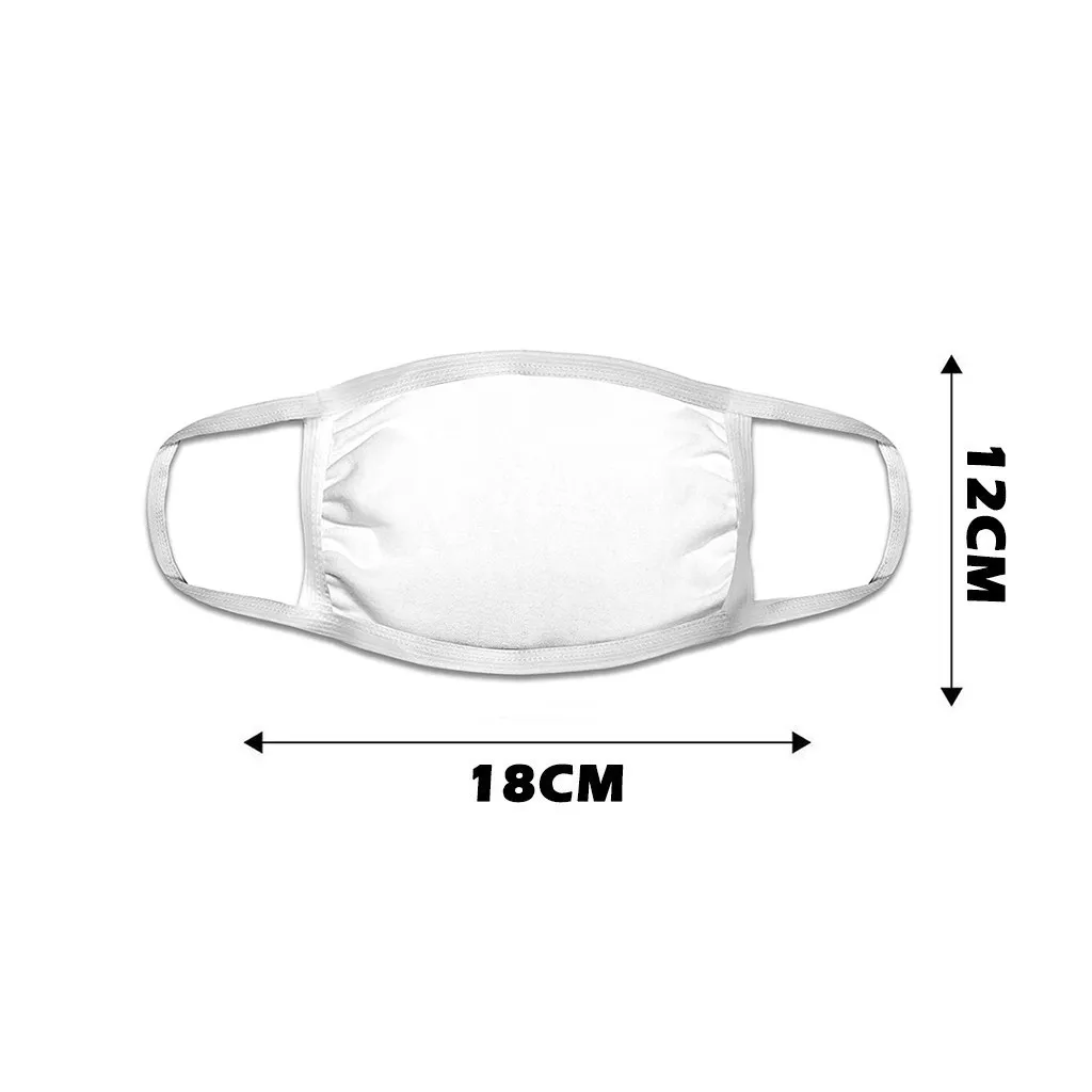 

White Mask Mouth Cover Adult Solid Color Washable Soft Sand Exhaust Sunscreen Double Layer Cycling Mask 50pc Face Maskfashion