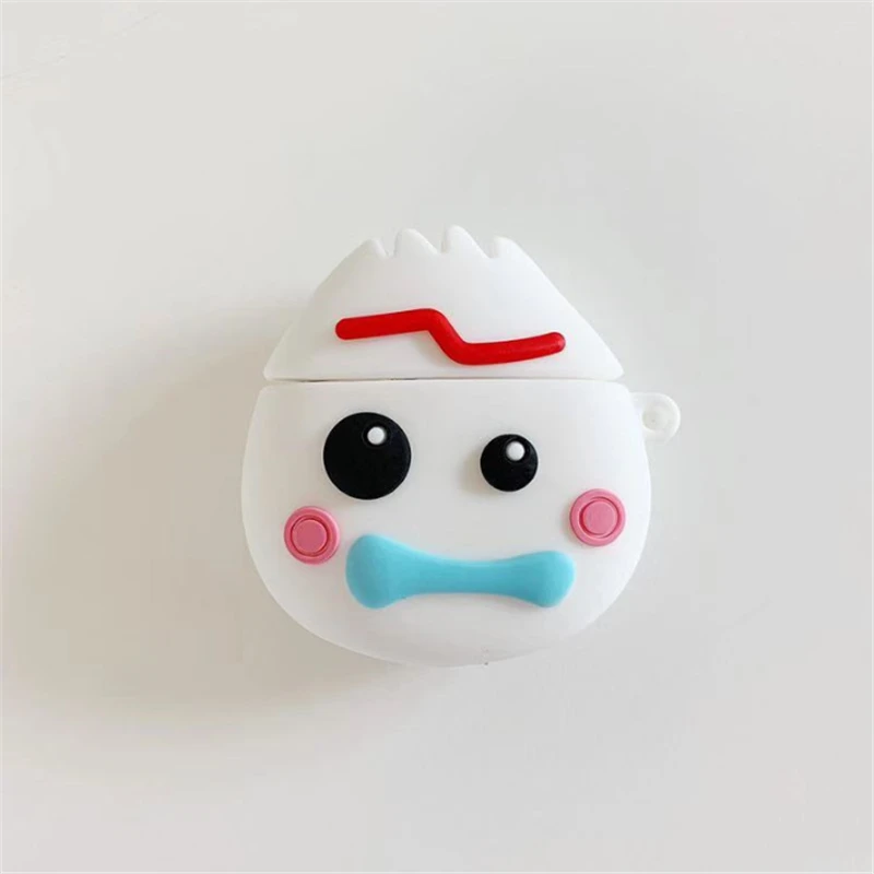 Хаки 3D милая история игрушек мультфильма Fokry кожухи головных телефонов для Apple Airpods 2 1 Силиконовая Защитная крышка наушники аксессуары Картофельная пара - Цвет: Хаки
