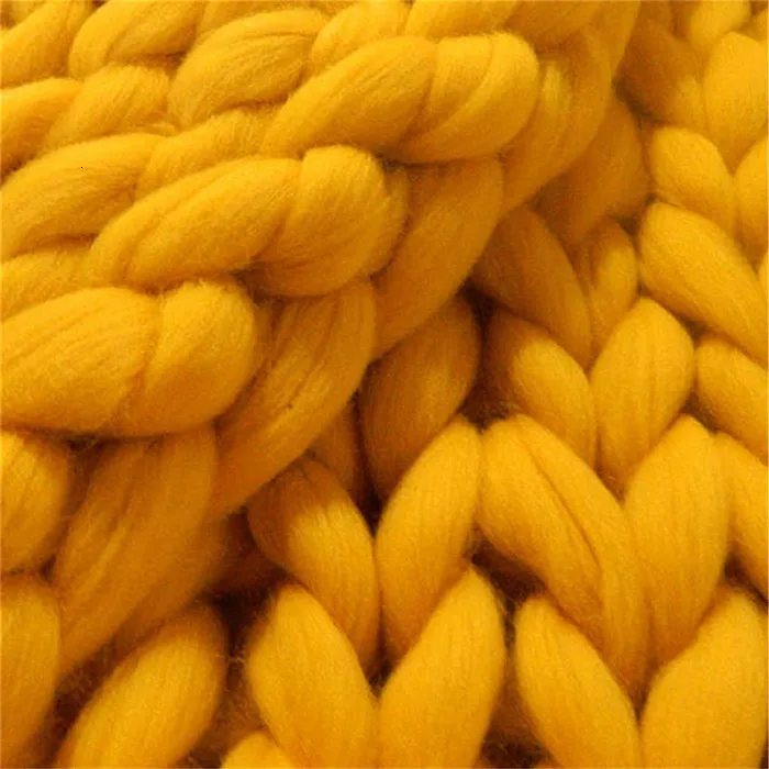 yellow 1 шт./500 г супер толщина вискозы толстые пряжи ровинг пряжа прядильная пряжа прядения пряжа зима теплый домашний декор диван одеяло - Цвет: yellow