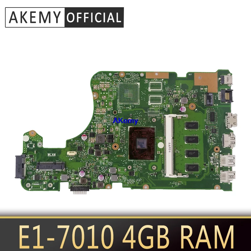 AKemy X555DG материнская плата для ASUS X555YI X555YA X555D A555DG X555QG X555Y ноутбука E1 7010 4 Гб REV2.0