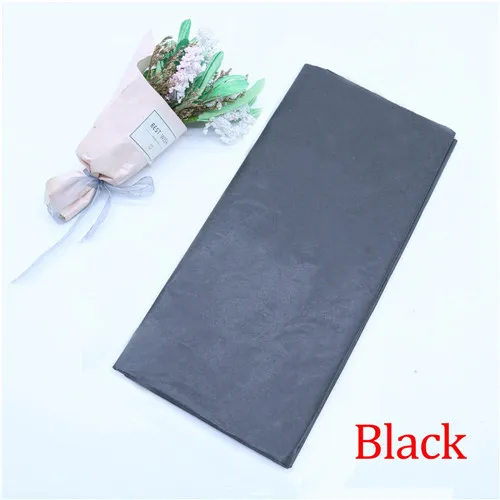 Black 10 листов 50*66 см, китайская бумага DIY ремесло свадебные бумажные цветы праздничные и вечерние украшения для дома подарочная оберточная бумага - Цвет: Black