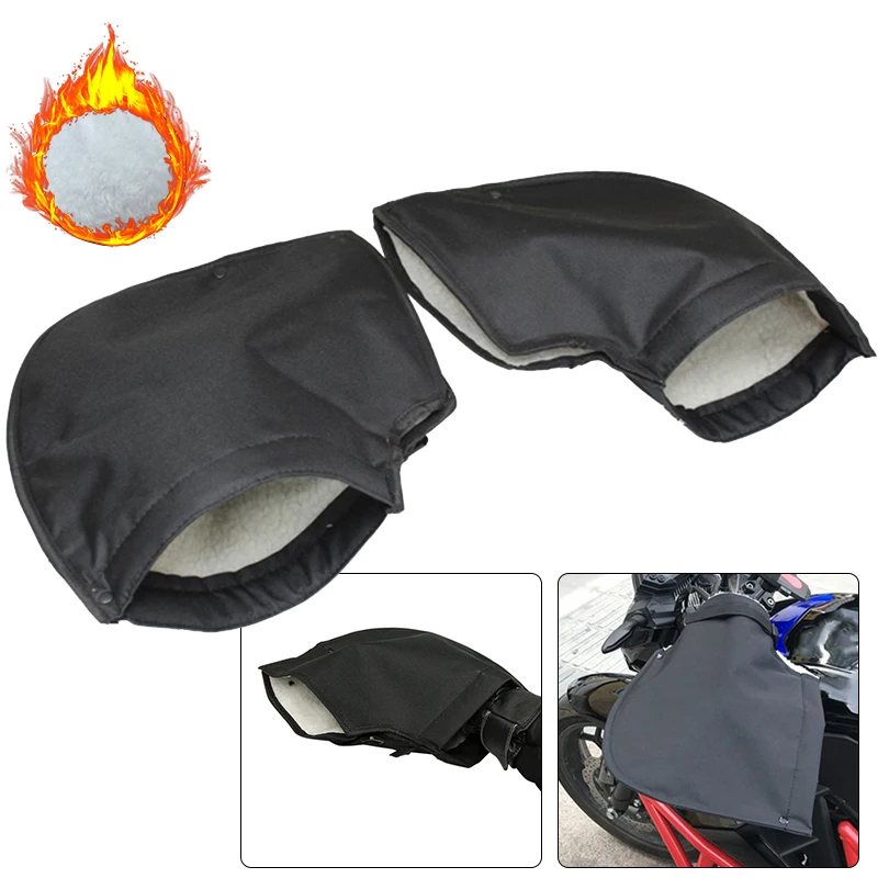 Motorcycle Grip Gloves HandleBar Muff Winter Waterproof Wind Rain Snow Warmer Motorbike Thermal Cover Windproof Mitts | Автомобили и
