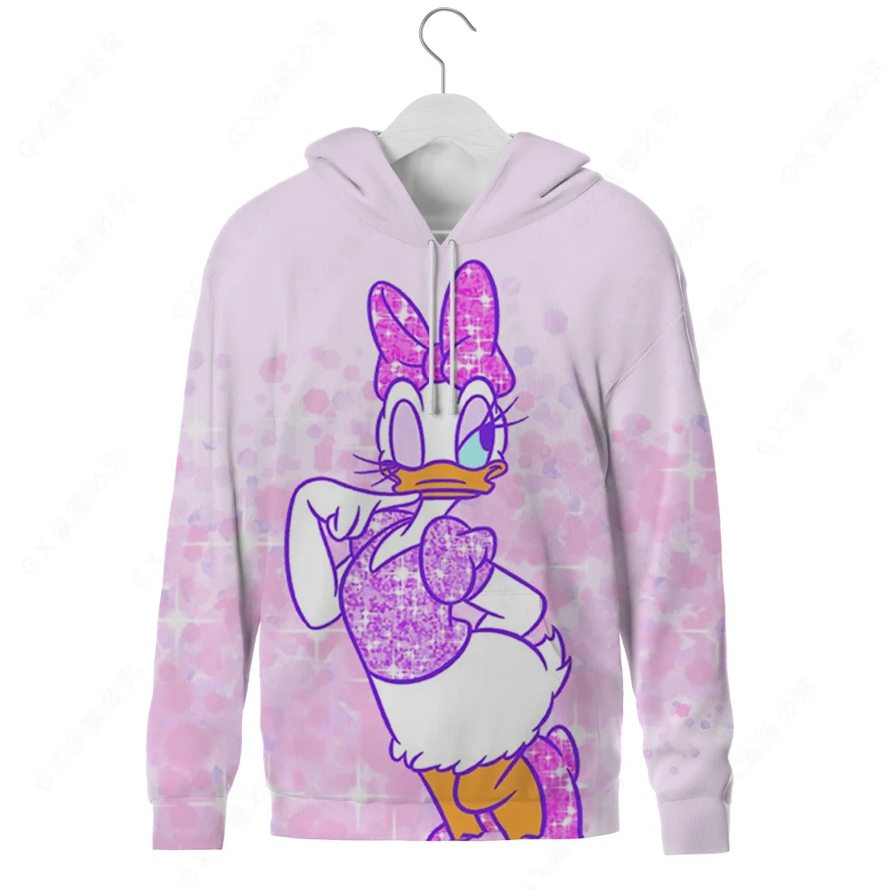 Женский свитер Дональд Дак повседневный модный с капюшоном |