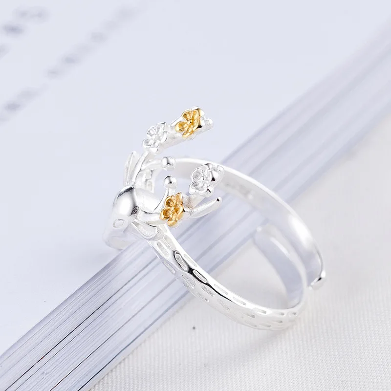 Kindey богемные серебряные цветные оленьи рога кольца для мужчин и женщин