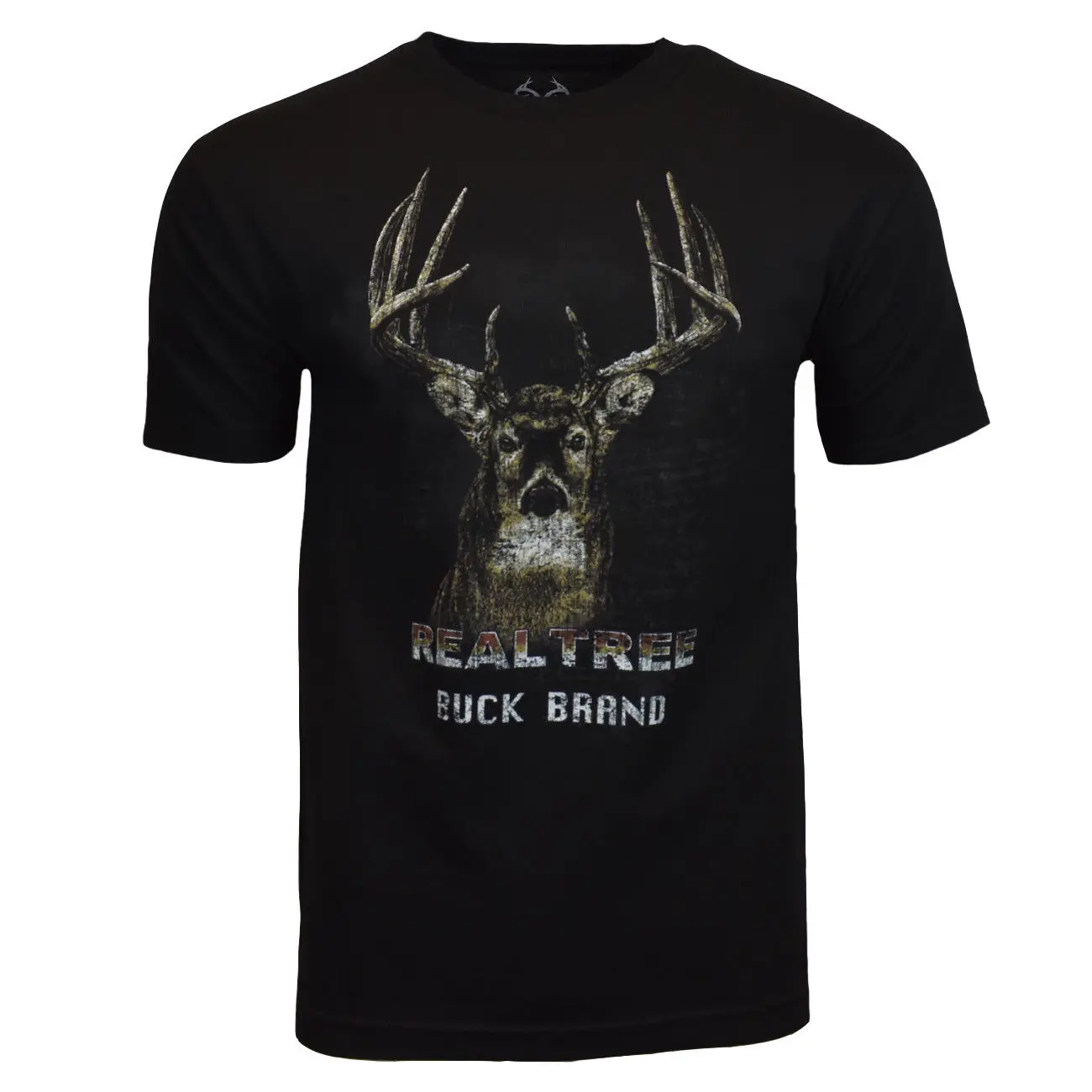 Футболка REALTREE Мужская камуфляжная рубашка с рукавом логотипом оленя охоты