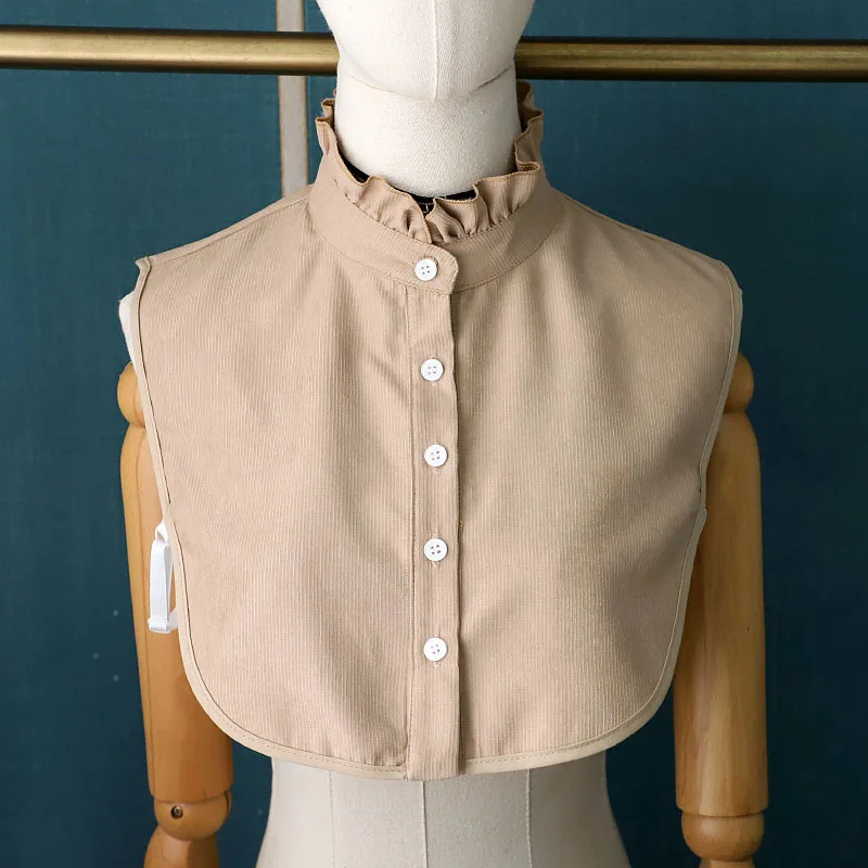 

Women Shirt Detachable Dress False Collar Shirt Woman Stand Ruffles Fake Half Shirt Collar Remoable Faux Col Clothing Accessory