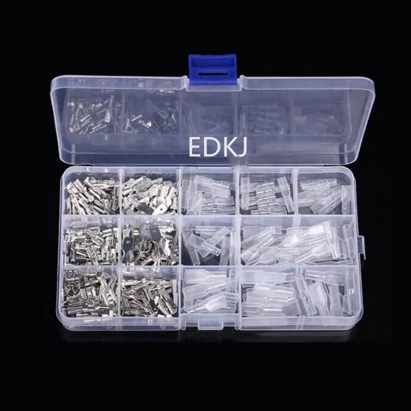 270 шт. изолированный мужской женский проводной разъем электрические обжимные