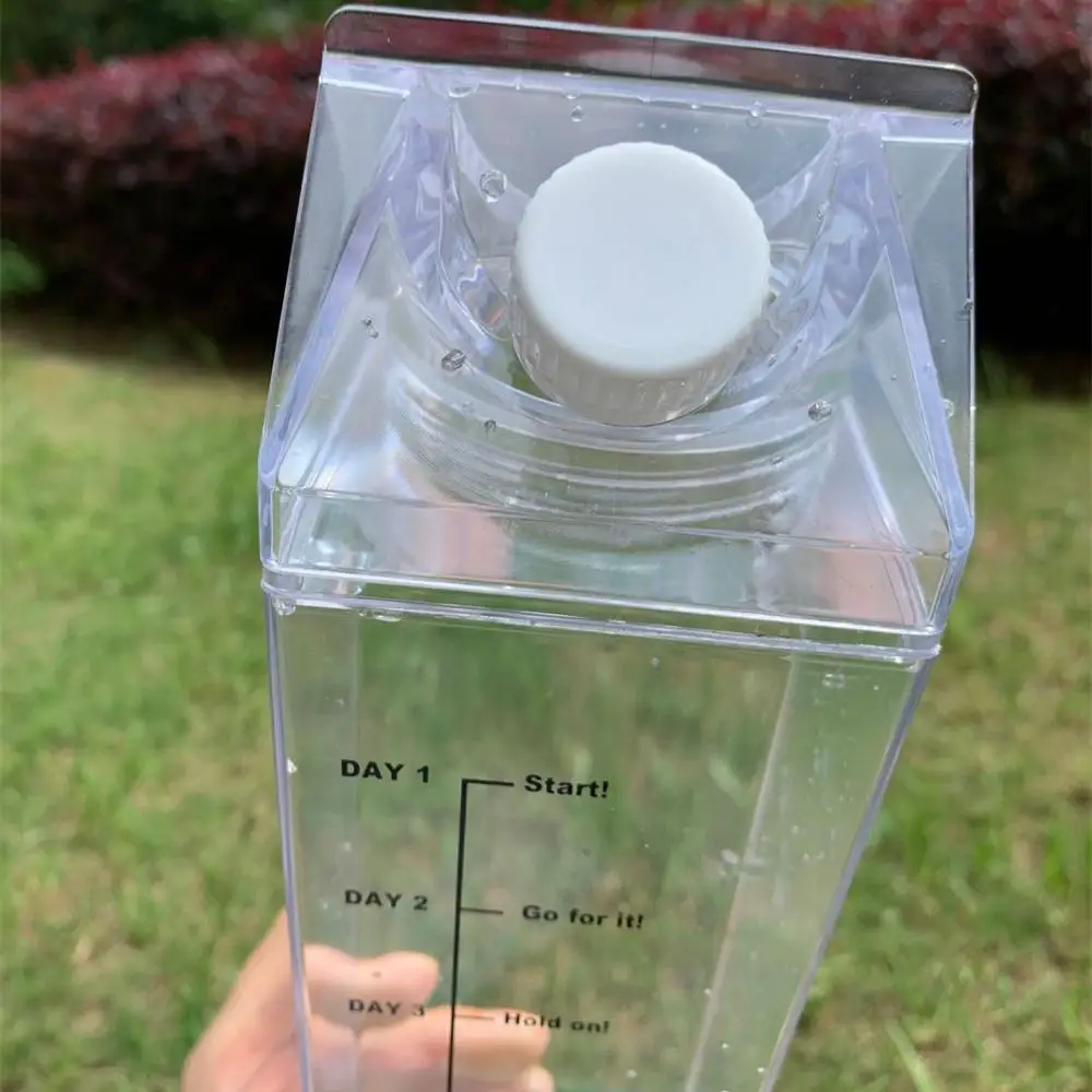 Бутылка для воды со временным маркером без БФА пластиковая бутылка молочной 1000