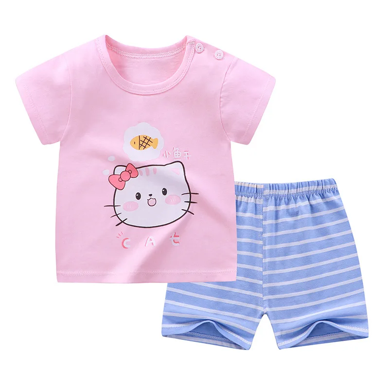 

ZWF800 Casual Baby Kids Sport Clothing Cartoon Clothes Sets for Boys Girls Costumes Cotton Baby Clothes 2-10 Years Old Baby Set