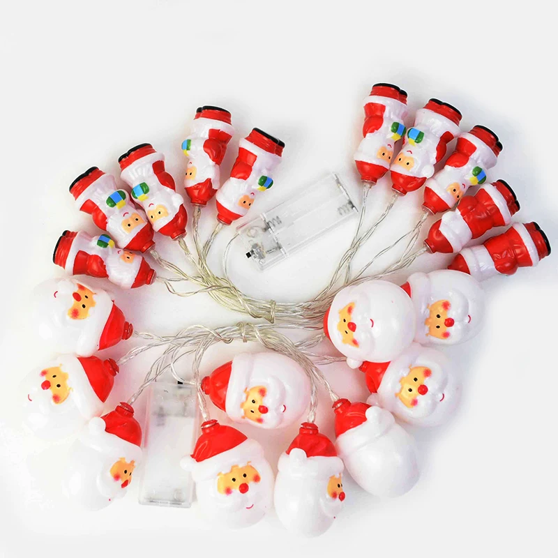 Lovely Santa Claus LED Fairy Light String New Year Xmas Party Christmas Tree Hanging Pendant Garland Outdoor Garden Lighting | Дом и сад