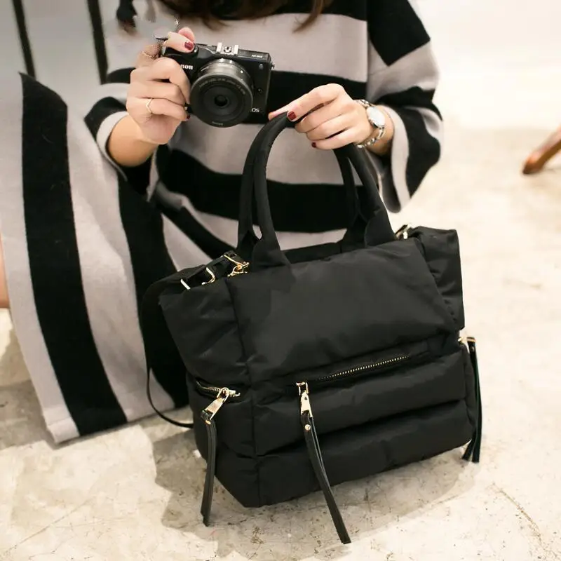 2020 зимняя вместительная сумка из тюка женская повседневная хлопковая тоут