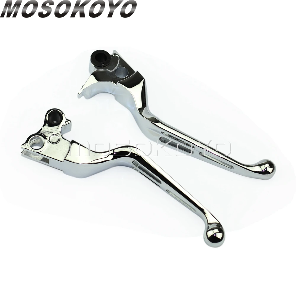 Пара хромированных рычагов тормозной муфты для мотоцикла Harley Custom Sportster Softail breaker