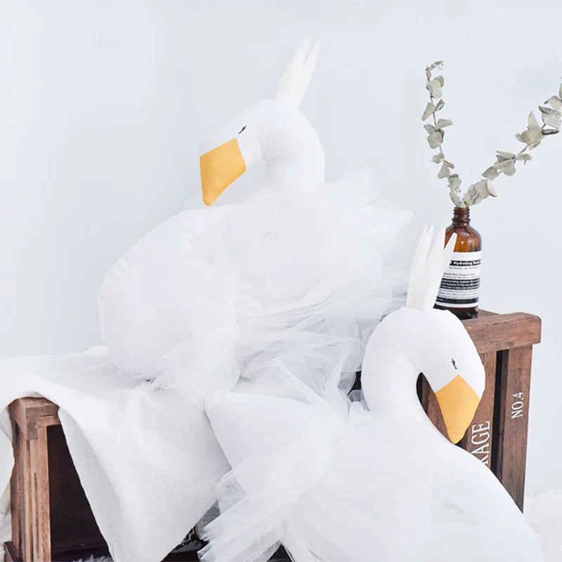 Детская подушка Лебедь Корона марлевая Подушка для ребенка сопроводительная