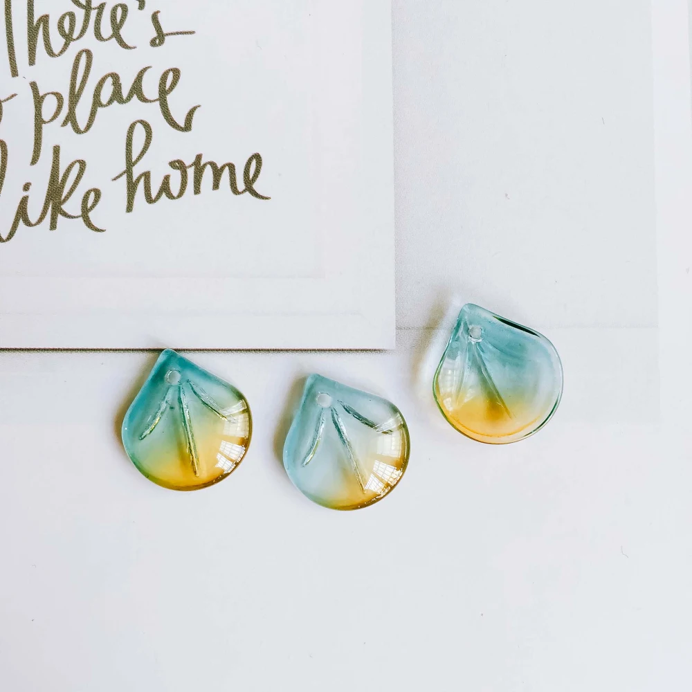 Разноцветные аксессуары для подвесок акриловые лепестки серьги ожерелья