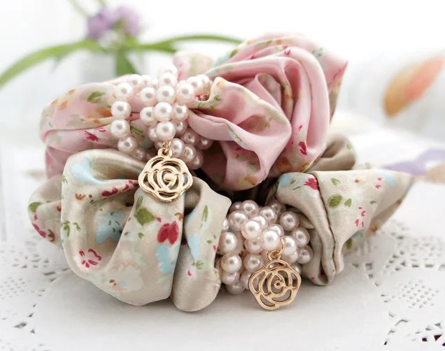 Корея высокое качество ручной работы для девочек аксессуары волос резинки