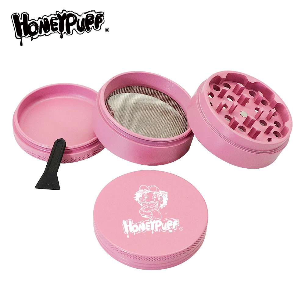 Алюминиевый 4-х слойный измельчитель для табака и травы 63 мм | Дом сад