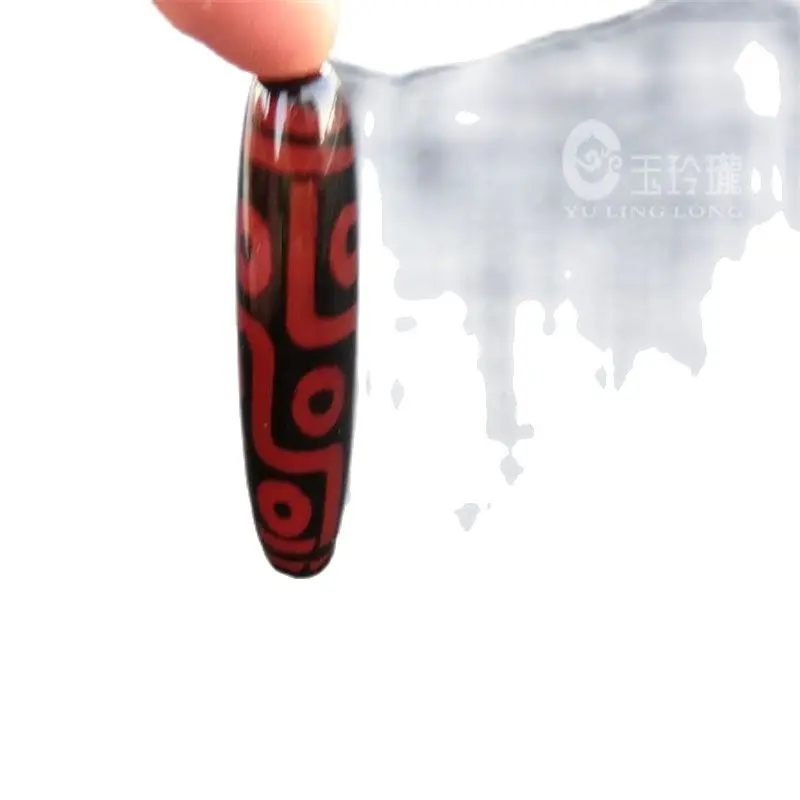 Классическая красно-черная зеркальная жемчужная подвеска с девятью глазами