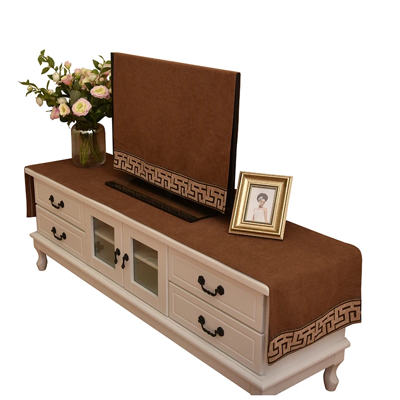 Простая скатерть для телевизора тканевое покрытие прямоугольное дома гостиной