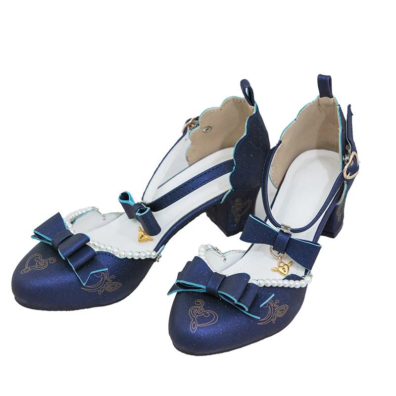 

Lolita Shoes Mid Heel Tea Party Women Sandals Shoes Sweet Lolita Loli Cos Kawaii Girl Lolita Shoes Round Head Female Shoes