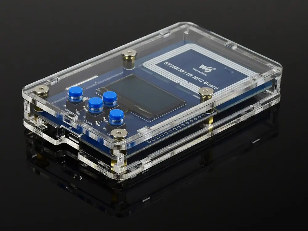 Плата NFC ST25R3911B поддерживает несколько протоколов контроллер STM32F103R oled дисплей для