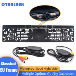 Рамка для автомобильных номеров с подсветкой и камерой заднего вида