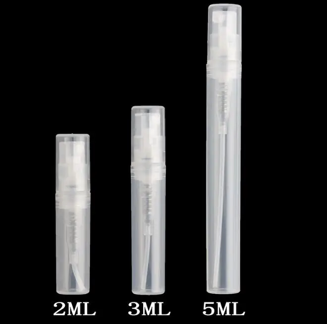 2pcs/lot 2ML 3ML 5ML Portable Mini Perfume Bottle Plastic Empty Cosmetics Sample Test Tube Bottles | Красота и здоровье