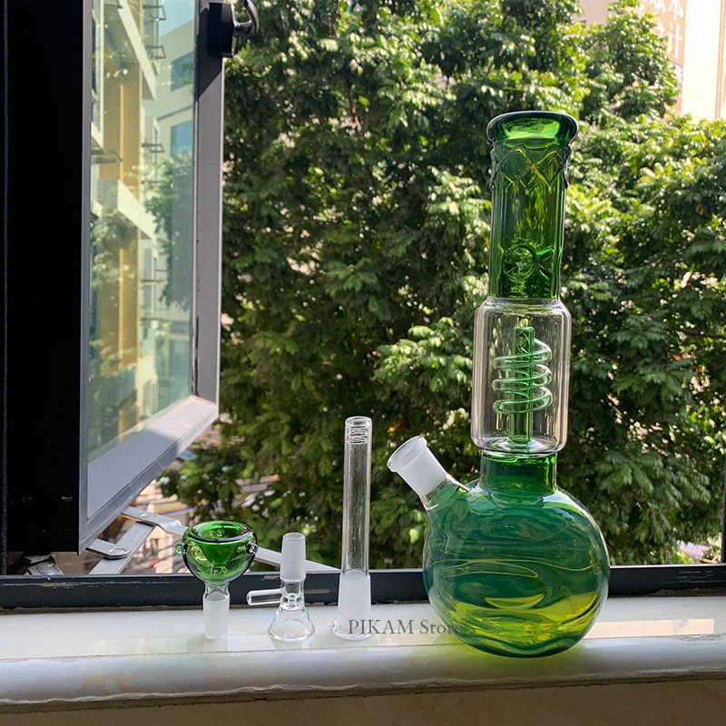 

Large Vases Green Glass Hookah Glass Pipes For Smoking Test Tube Funnel Filter Shisha Accessories Home Deco Plant Vaso Gifts