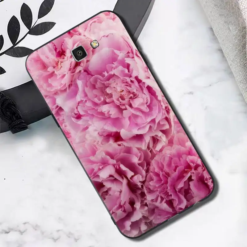 TOPLBPCS элегантный розовый фиолетовый пион на вазе чехол для телефона Samsung J6 J7 J2 J5 prime
