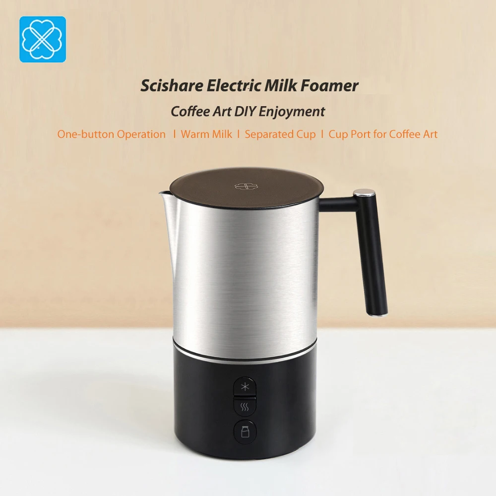 Scishare Электрический Пенообразователь для молока пузырьковый кофе машина