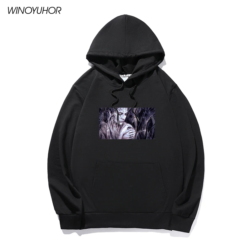 

Толстовки с принтом ужасной девушки, женские толстовки большого размера в стиле Харадзюку, мужская одежда унисекс с длинным рукавом, подарок на Хэллоуин, уличная одежда