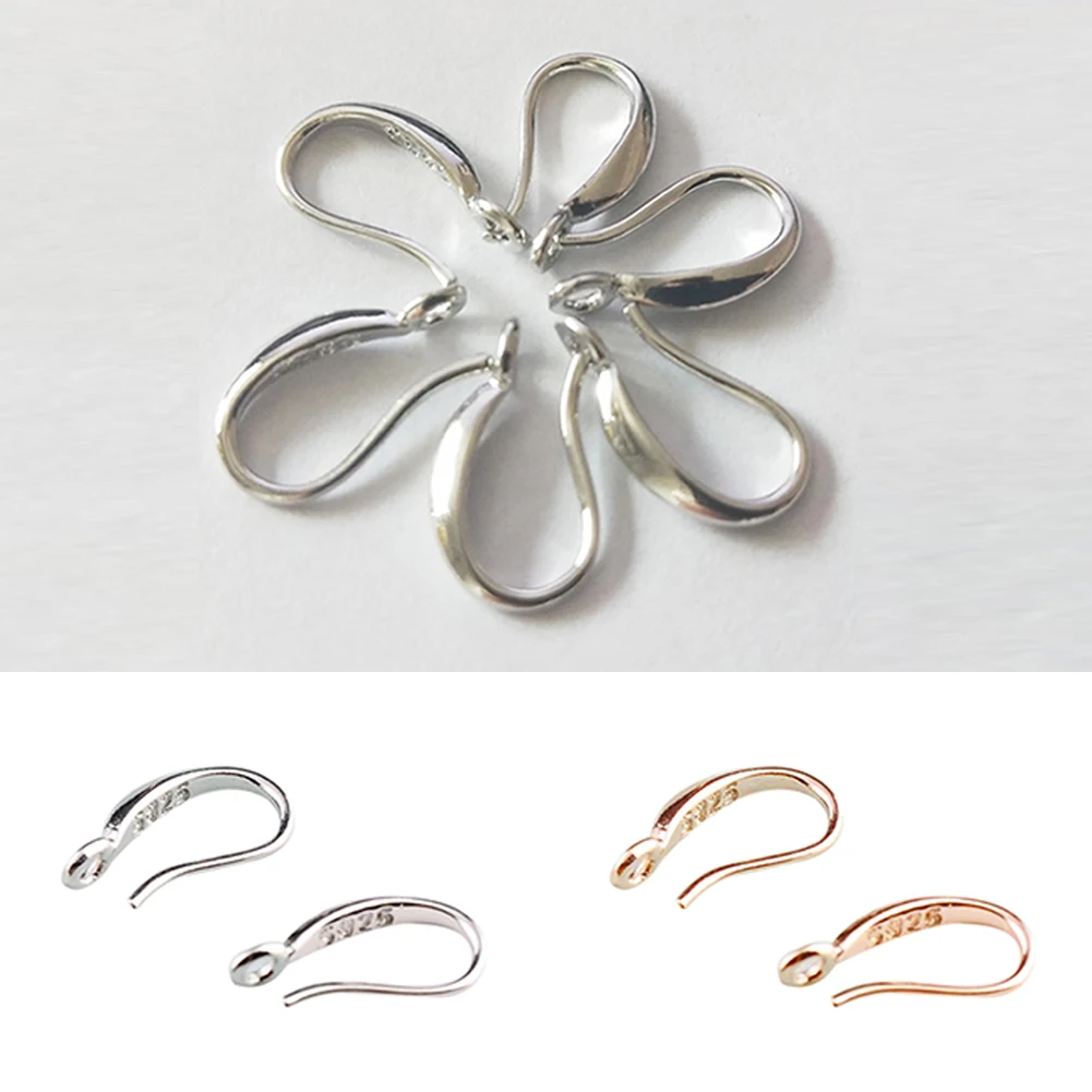 10X Ear Wire Earring Hook Components Women Jewelry Fittings Fabala Simple Style Making Findings Copper Design DIY Accessories | Украшения и