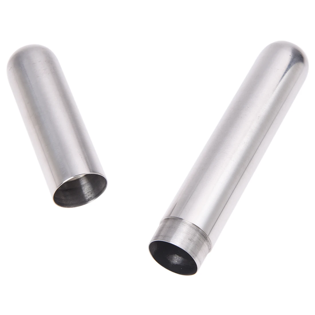 SODIAL (R) никель-Серебряный чехол-держатель для сигар (16 5 см в длину) |