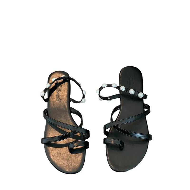 

Shoes Woman's Slippers Luxury Slides Low Rubber Flip Flops 2021 Designer Soft Summer Flat Hawaiian Rome Basic PU Fashion Fabric