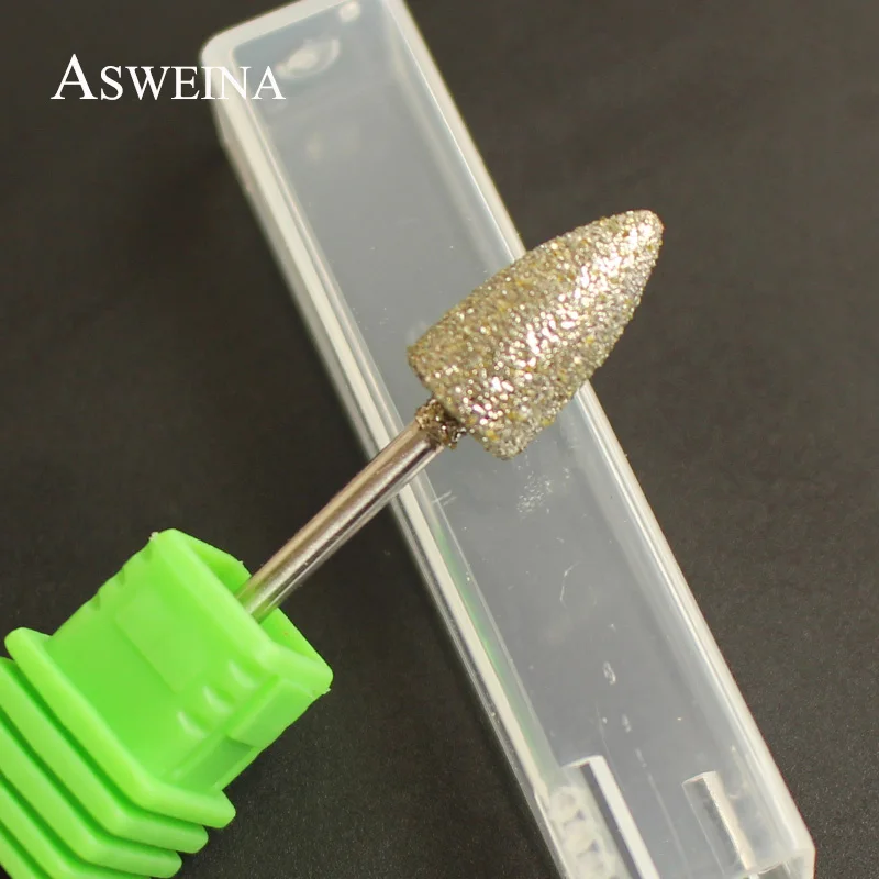 ASWEINA, 1 шт., алмазное сверло 3/32 дюйма для ногтей, резак для кутикулы, электрический аппарат для маникюра, аксессуары для педикюра, инструменты для ногтей