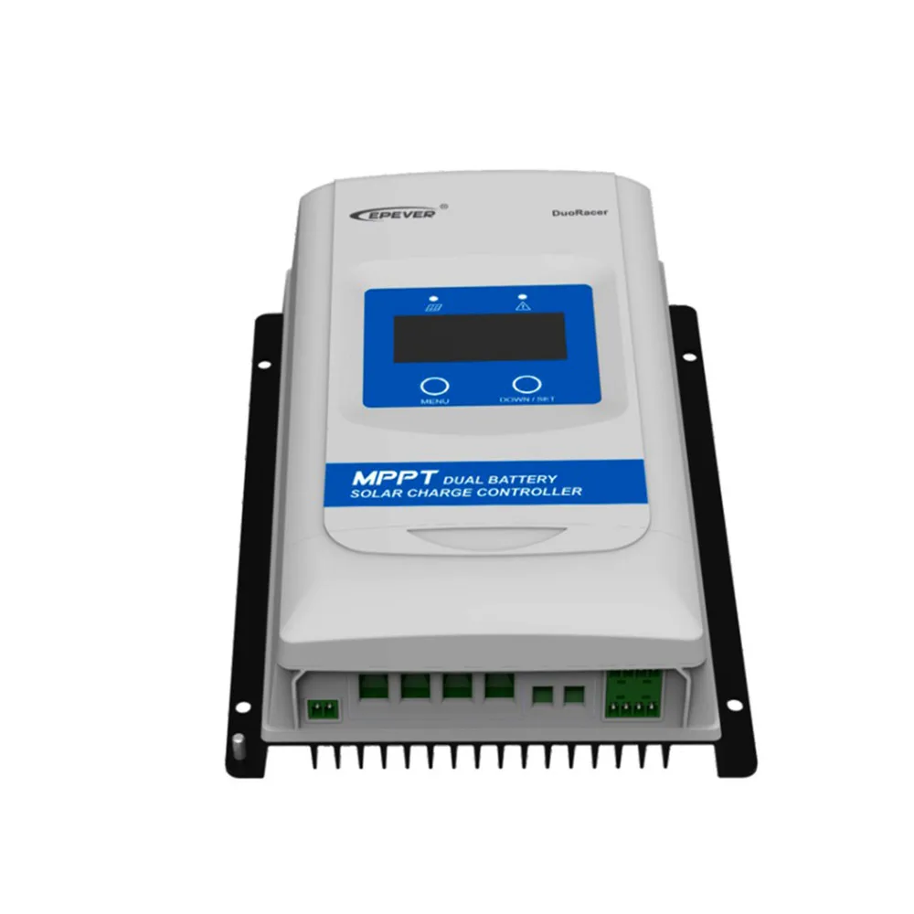 EPever DuoRacer MPPT 10A 20a 30A зарядное устройство на солнечной батарее и Dis Контроллер