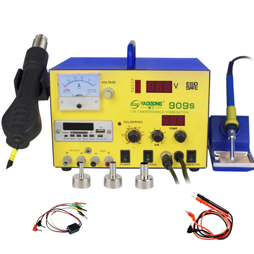 Паяльник YAOGONG 909S 15v2 с постоянным напряжением постоянный ток источник питания для