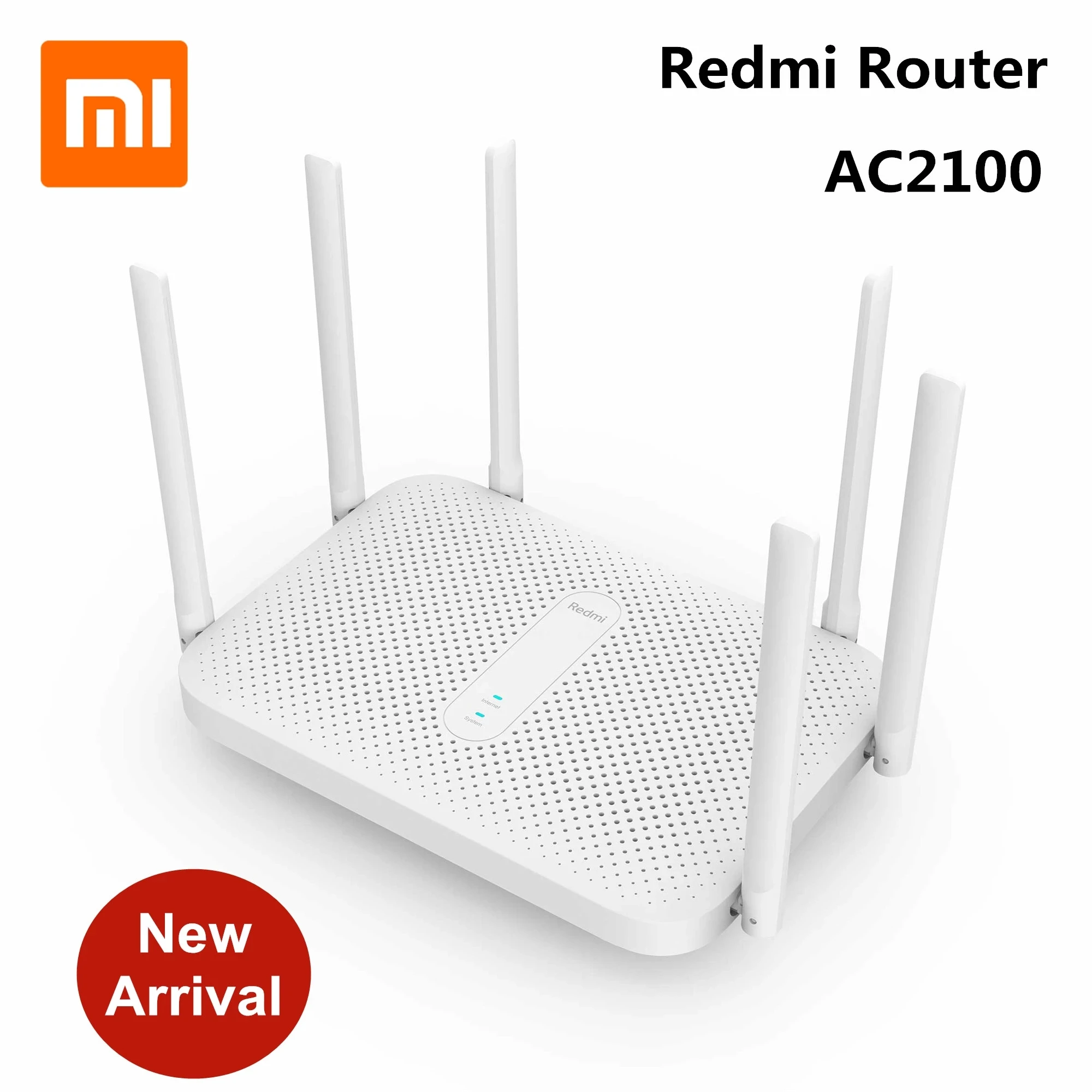 Оригинальный маршрутизатор Xiaomi Redmi AC2100 2 4G 5 0 ГГц 128 Мб ОЗУ 2033 Мбит/с беспроводной Wi