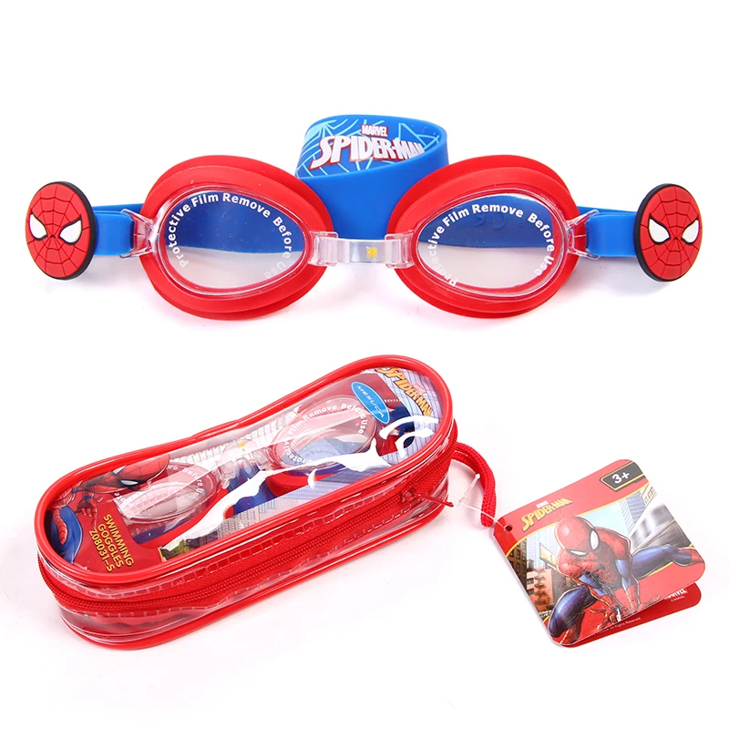 Spiderman Детские плавательные очки Marvel, очки для плавания, одежда для глаз, Железный человек, водонепроницаемые, крутые, для детей, противотуманные, для плавания, очки для детей - Цвет: Spiderman