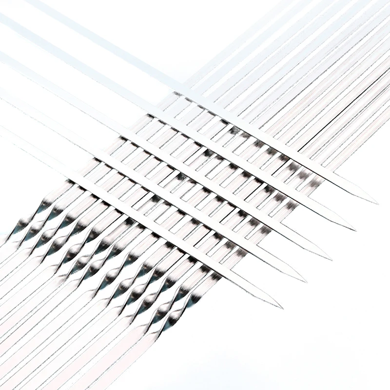 Многоразовые барбекю шампуры Нержавеющая сталь шампур для гриля шашлык кемпинг