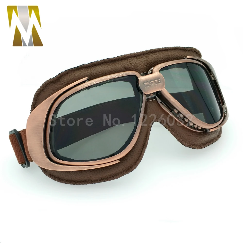 Очки для шлема мотоциклетные очки велосипедные винтажные байкерские авиаторы из