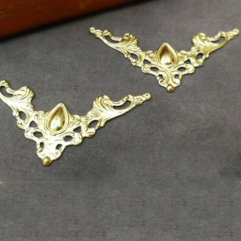 50 шт. золотой железный металлический книжный декоративный протектор для углов