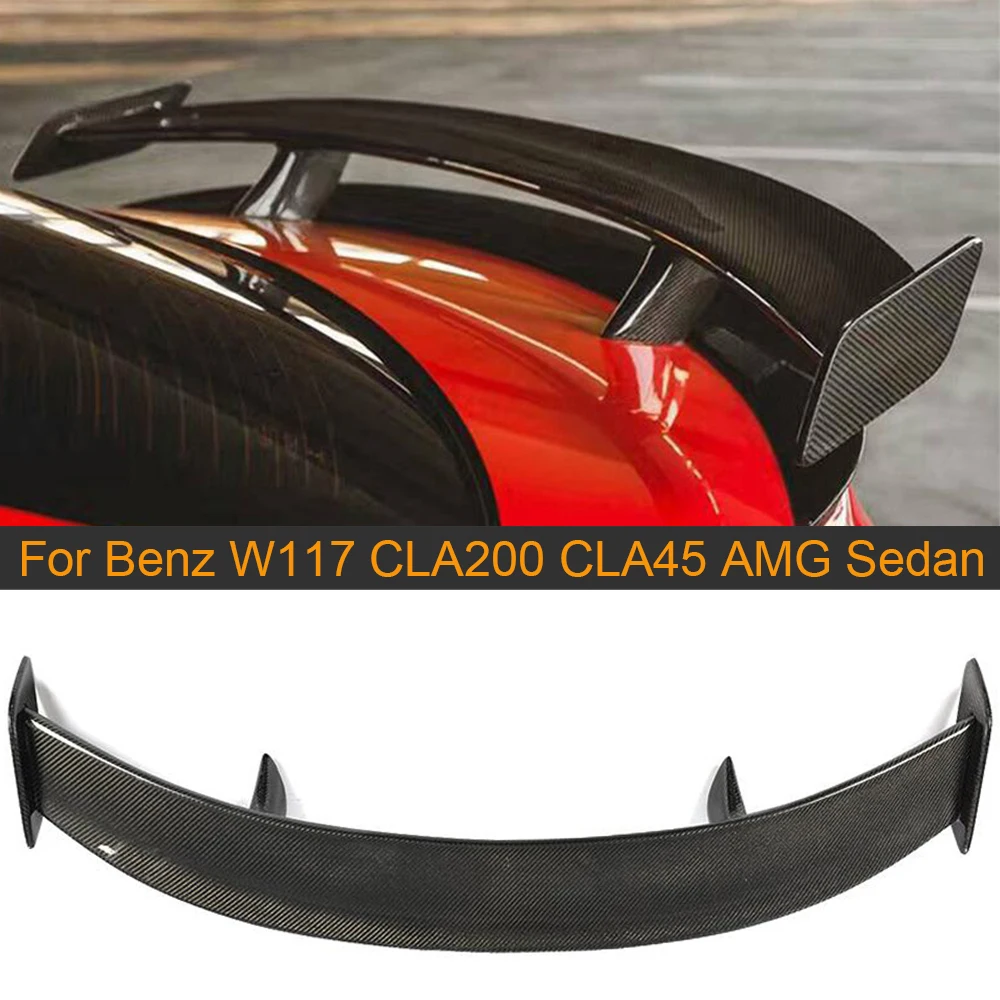Задний багажник из углеродного волокна спойлер крыло для Mercedes-Benz CLA Class W117 Sedan