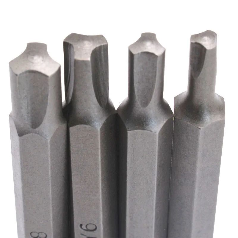 4pcs 50mm Multifunctional Magnetic Screwdrivers Y Type 1/4" Hex Shank Bit Precision Repair Tool Set | Инструменты