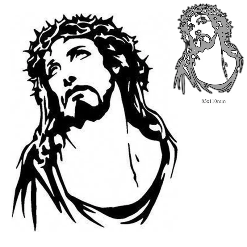 

Metal Cutting Dies Cut Jesus Decoration Scrapbook Paper Craft Knife Mould Blade Punch Stencils