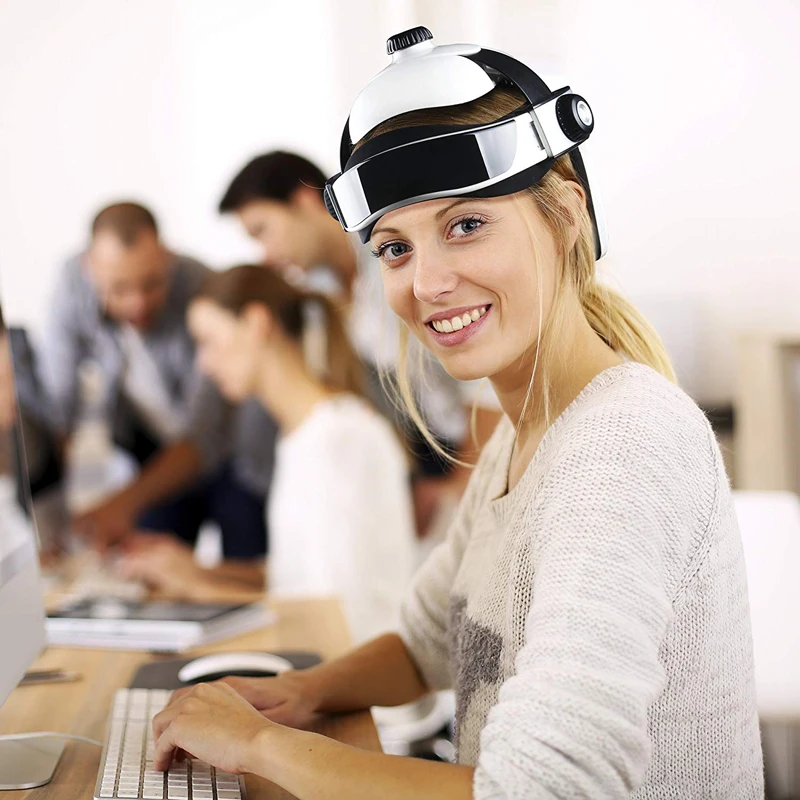 Электрический массажер для головы многофункциональный массажный шлем с