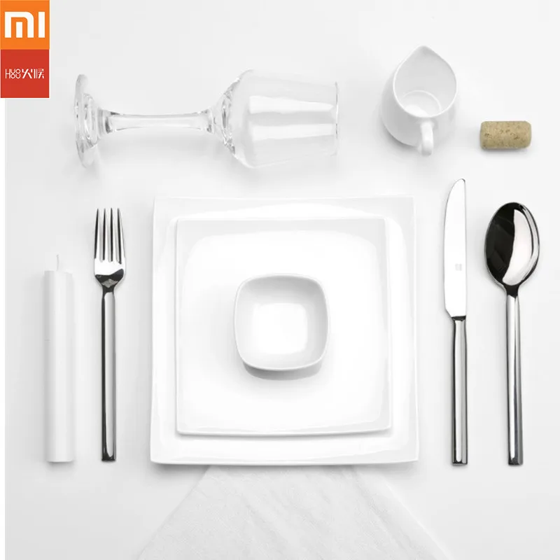 Оригинальный Xiaomi Mijia Huohou стейк ножи ложки вилка нержавеющая сталь столовая