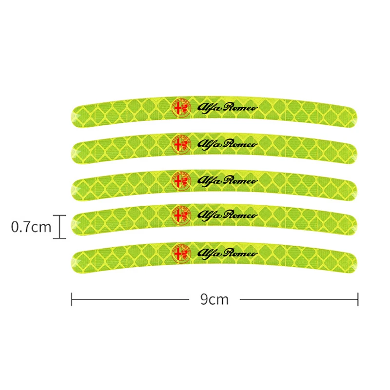 20 шт. декоративные светоотражающие наклейки на колеса автомобиля для Alfa romeo Giulia